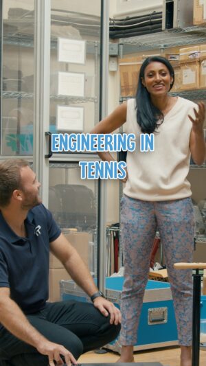 Shini Somara Instagram - 🎾 Smash into the world of tennis engineering! 🛠️ Full video in bio! #tennis #engineering #engineers