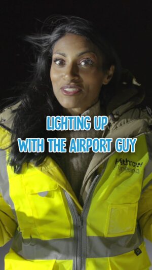 Shini Somara Instagram - There’s more to engineering at an airport than just aeroplanes. Mo-T, an aerodrome systems engineer let’s me help out in changing a lightbulb on a runway at Heathrow Airport! Part 2!

#emad