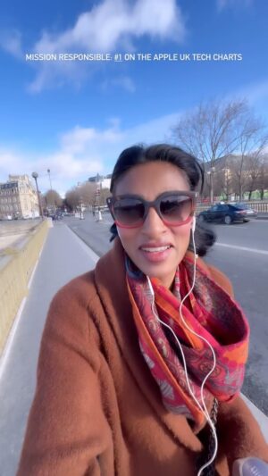 Shini Somara Instagram - Still so happy about about Mission Responsible reaching number 1 on the Apple UK tech charts.. ahead of Wired Magazine, The BBC, FT and The New York Times!