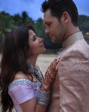 Shivani Ghai Instagram - I’d love to say our wedding day was the best day of my life, but what our pictures don’t show is that ours was a full on comedy of errors. (A story for another time). However on that beautiful mess of a day, I made the best decision of my life. 
5 years later I still think I hit the jackpot. ♥️
Happy anniversary @tykeogh 
#weddingtruths