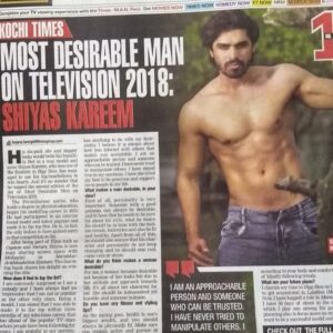 Shiyas Kareem Instagram - Kerala’s Most Desirable Man on Television for the year 2018🥇🕴🏼 Of course it’s my people who made me reach this position from these big list and I’m so driven.🥰 Thank you Kochi Times 📰 
Love you all abundantly!🤗