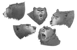 Shiyoon Kim Instagram - Some bear explorations for #pussinbootsthelastwish !  Bears are adorable/dangerous in their shape language***