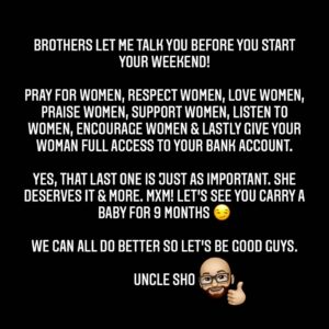 Shona Ferguson Instagram - #BeAGoodGuy #HappyFriday