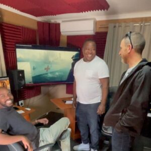 Shona Ferguson Instagram - 🔥ENERGY🔥 earlier today at FERGUSON POST VILLAGE. Our #Rockville5 super directors @andriesvandermerwe @zolaniphakade & editing genius @luyanda_thabede at work #PositiveVibesOnly