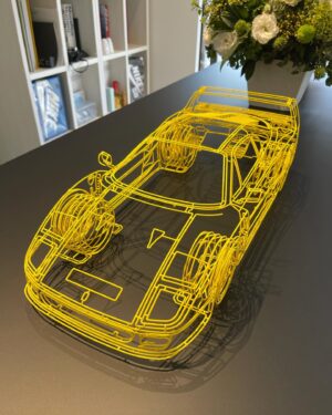Shota Matsuda Instagram - 誕生日にフェラーリ購入しました🔥
I got a Ferrari F40 for my birthday!
It’s an amazing art work from @benedictradcliffe 
#ferrari #f40