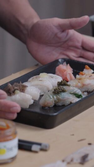Shota Nakajima Instagram - just two guys cutting fish and making nigiri 🍣

also full video of this on my YouTube channel :) link in bio

#sushi #nigiri #fish #truffle #kombujime