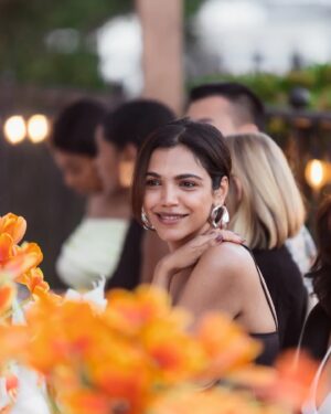 Shriya Pilgaonkar Instagram - Orange sunset & Golden @misho_designs 
Love you @therealsuhaniparekh

📸 @misha_yarkeev