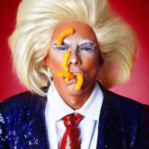 Shuga Cain Instagram - I got exclusive access to #trumpsmugshot #cheetos #lookhoworangeyoulookgirl 
📷: @curtisbrownphotography 
👔: @mondoguerra