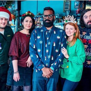 Sian Gibson Instagram - 🎶Fa la la la laaaa la laaa la laaaaa 🎶 @romeshranga @steeyivejj @thenickhelm @mareklarwood @dollyjj #thereluctantlandlord Chrissy Spesh is on the tele Monday 23rd December at 10pm @skyone 🌲🌲🌲🌲🌲