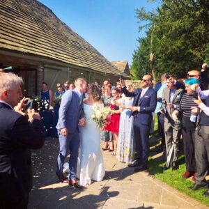 Sian Gibson Instagram - The most beautiful bride and most beautiful wedding @nadineals !! ❤️❤️❤️ Handy hint - Prosecco, sun and Spanx do not mix! 🤢