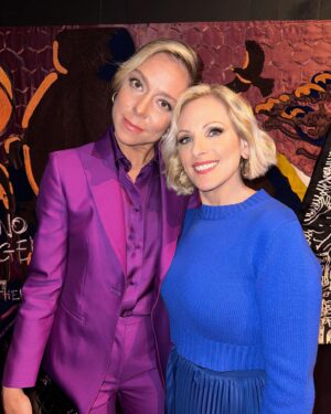 Siân Heder Instagram - So fun to host the @womeninfilmla party to celebrate this years batch of Oscar Nominees with my friend @themarleematlin. I’ve been blown away by the films this year. Also need to say there was so much amazing work that wasn’t nominated but makes me so optimistic that female filmmakers are making their voices heard in a way that is undeniable. Hollywood might be slow to change but fuck it, we’re here to stay. Also thank you @maxmara for the genius purple suit. ❤️. styling - @edmondalison hair - @christianmarc makeup -  @kelawong