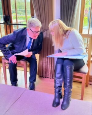 Siân Lloyd Instagram - Rehearsing for Cool Jazz & the Spoken Word for the Gower Festival @kingarthurhotel 🗡️ Such an honour to be the “celebrity reader”with actor David Lyndon 🎭 #poetry #reader #rehearsal #voice #actor #undermilkwood #poems #gower #festival