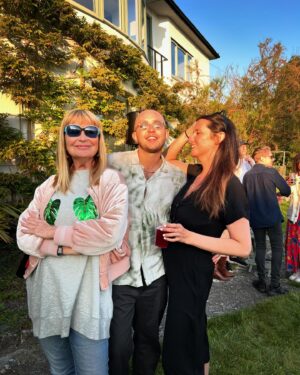 Siân Lloyd Instagram - A lovely weekend in Llangollen celebrating the 30th birthday of my beautiful godson @_morgan.thomas 🎉 Here with his gorjys girlfriend Beth, and his mum @juliekirkthomas Sunshine, fun, fab food & drink and even sumo wrestling! Penblwydd hapus i ti Morgan annwyl 🎂🍾🥰