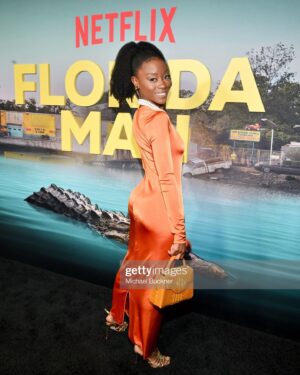 Sibongile Mlambo Instagram - Feeling peachy 🍑 
#FloridaMan out now on #netflix #new #tv #show