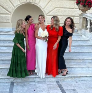 Sibylla Deen Instagram - I think that finding the right person to share your life with takes soooo much luck, faith and perseverance. But you two! You are testament. When it’s meant to be it is … You couldn’t be more perfectly suited. And celebrating your love still warms my heart. Thank you for making me a part of your family. Amee has been my friend for life but now I have Adrian too. You are both infectious and full of joy. May we drink espresso, swim in pasta and drown in Parmigano till the end of our days. Tutto l'amore del mondo Mr and Mrs Banks. 🩷 @bambievans