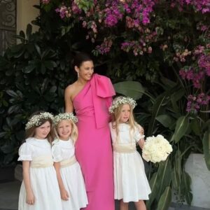 Sibylla Deen Instagram - The most beautiful wedding 💒 @bambievans and the most beautiful dress. Thank you @bernadetteantwerp @piaaungstylist. It’s official, I’m back drinking espresso and I’m Italian. 🩷🍋☕️