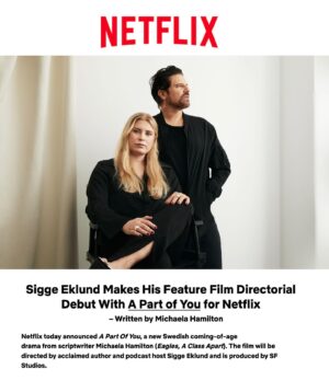 Sigge Eklund Instagram - Vi ska göra långfilm!! Tack för förtroendet @netflixnordic @sfstudios_news @mjhamilton @stefanhlinden @aletho