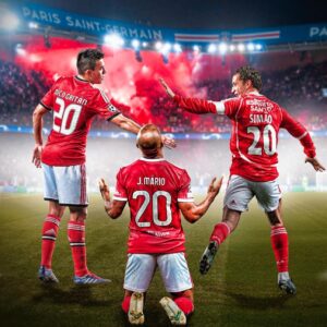 Simão Sabrosa Instagram - Enigma: 
20 20 20=?
Se respondeu 60, errou.
O resultado é… Príncipes Goleadores. 
Parabéns @nicogaitan , @joaomario e… moi-même. Os únicos três benfiquistas que marcaram no Parque dos Príncipes. 🦅
