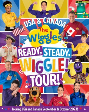 Simon Pryce Instagram - In Canada announcing our Ready Steady Wiggle Nth American tour. 🕺🏼
Tickets on sale now. Can’t wait to see you at the show. Double The Wiggles, double the fun. 😀
Head to www.thewiggles.com for US and Canada ticket info. 

#thewiggles #readysteadywiggle #canada #USA #thegreat8