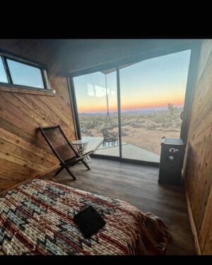 Simon Rex Instagram - Tiny guest house complete! ✅ …. Off grid life is so crispy in Joshua Tree 🌵