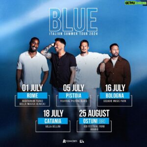Simon Webbe Instagram - Italy, we love you! 💙

Get ready to experience the nostalgia as we prepare for our Italian Summer Tour 2024 🎶

🗓️
1st July: Rome
5th July: Pistoia
16th July: Bologna
18th July: Catania
25th Aug: Ostuni (BR)

All rise to the occasion and secure your tickets now for an unforgettable show. Head to our Komi (link in bio) to book your tickets before they’re gone! 🔗🎟️
•
#officialblue #duncanjames #simonwebbe #leeryan #antonycosta #greatesthitstour #officialbluemusic #blueofficial