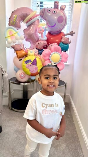 Simon Webbe Instagram - Writing this with tears 🥹
Happy 3rd Birthday to our princess, Cyan. Words can never explain just how much we love you. You have completely changed our world forever. You gave us hope and made us believe that good things come to those who wait. 
You are beyond perfect and we can’t believe you are all ours. 
We may have given you gift of life but you gave us a reason to live!
We love you with all our heart.
Mummy & Daddy 💖
#3rdbirthday #birthdaygirl #birthday 

Thank you @thetoddlertowncompany for gifting Cyan a soft play it made her day so special ✨
