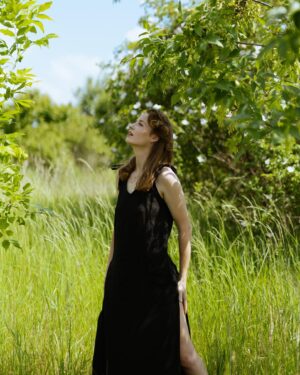 Simona Kollárová Instagram - Summer & @elkalounge 

Dress: @elkalounge 
Photo: @mariettakollarova.art 
Makeup & Hair: @zuzulova_makeup 

#elkaloungewear #blackdress #linendress #summeroutfit #ootd #photography #collab