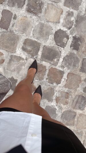 Simone Boyce Instagram - Never thought I would say this but I kind like the whole go to dinner at 10 PM wake up at 10 AM concept 🍷🇫🇷✨