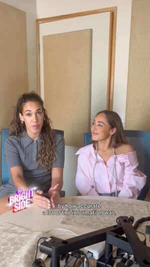 Simone Boyce Instagram - We chatted with our #TheBrightSide podcast hosts @DanielleRobay & @SimoneBoyce after their convo with astrologer @ChaniNicholas to see if Simone has officially come over to the side of the stars 💫🤣

What do you think? Are you Team Astrology or Team Nah?👇