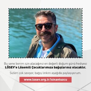 Sinan Tuzcu Instagram - Yaş almak güzel şey, 46 bitiyor ✌️ eh güzel :) daha ne olsuuuun 😎 Bu sene doğum günü hediyesini bana ulaştırmak isteyen dostlarıma, arkadaşlarıma, sevenlerime bir ricam olacak… lütfen @losev1998 ile yaptığımız doğum günü kampanyasına bağış yapın Link Bio da ve story de var 🖖 💙🧿