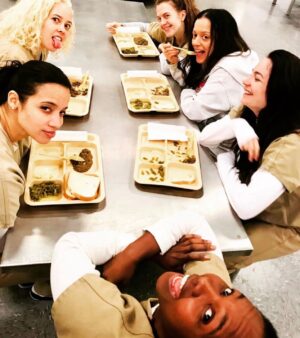 Sipiwe Moyo Instagram - Who you “locked up” with? 🧡🖤🧡
.
.
.
.
#oitnb #netflix #oitnbseason6 #oitnbseason7 #bts #orangeforever #oitnbseriesfinale #adeola  @oitnb @netflix #dblock #jail #tothemax #prison #kickball #oitnbseason6finale #orangefamily #orangeisthenewblack #daschapolanco #daya #grapes #ismeniamendes #swope #rebeccaknox #danaberger #tawney #shirleyroeca #vasquez #quarantine #lockdown #lockdown2020 #tbt