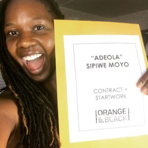 Sipiwe Moyo Instagram - #tbt to that “contract-startwork feeling”...every actor knows the blood, sweat, and tears that get you to that moment. Here’s a shout-out to those of us who have struggled, persisted, and prevailed...and, though the moment seems dark, we will do it again! 💪🏿✊🏿🙏🏿❤️#actorlife #sagaftra #faithinthevalley
.
.
.
.
.
. .
.
#oitnb #netflix #oitnbseason6 #oitnbseason7 #bts #orangeforever #oitnbseriesfinale #adeola  @oitnb @netflix #dblock #jail #tothemax #prison #kickball #oitnbseason6finale #orangefamily #orangeisthenewblack #quarantine #lockdown #lockdown2020 #tbt @sagaftra