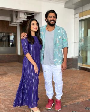 Sivakami Anantha Narayan Instagram - Wth our Laila💗
@lailamovieofficial 
@antony_varghese_pepe 
#ohmerilailapromotions
👗: @marianna_orbiz