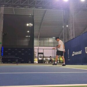 Sivakorn Lertchuchot Instagram - เริ่มหัด set match ตีแบบแหยงๆกลัวตีลูกออก 😅😅

#tennis 
#yonexthailand
