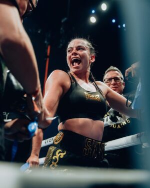 Skye Nicolson Instagram - 10-0 & world champion 👑 I fight those rounds alone but behind me I have an army. Thank you to the very very special people in my life that are on this journey with me day in and day out. My team, my family, my friends. I am so incredibly blessed & grateful. And all the amazing people around the world who tune in, follow along, support me and send all the positive energy in messages and comments online, thank you 🙏🥹❤️ 

Thank you to my very accomplished and talented opponent @_sarahmahfoud for sharing the ring with me and being a great dance partner 🤝 

I have not shown the world even a fraction of my capabilities yet and that only excites me more for the future- there is so much more to come. We’re just getting started baby! 😎