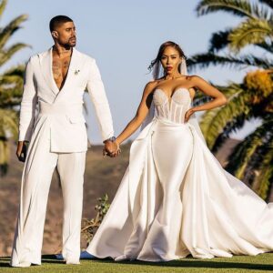 Skyh Alvester Black Instagram - Actress KJ Smith is officially in the Black! 💍 The Sistas star and actor Skyh Black married in fantastic fashion at The Malibu Dream Resort on Sunday, Sept. 3. Tap the link in bio for all photos from their star-studded affair! l 📷: Stanley Babb/ Stanlo Photography