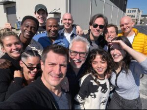 Skyler Gisondo Instagram - It’s a bird, it’s a plane, it’s…. a super nice group of people in a cast photo 📸
