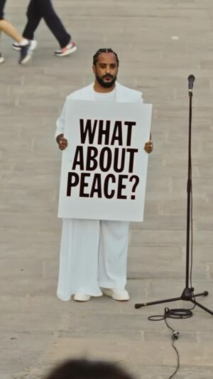 Slimane Nebchi Instagram - Résister - What About Peace ? 
Notre Dame de Paris 🤍
Demain 16h 
Tomorrow 4pm