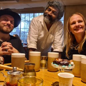 Snigdha Akolkar Instagram - A relaxed Sunday brunch after a long time. Turkish coffee and Egyptian hibiscus tea with swedish friends who are more Indian at heart than most of us. Be blessed 2021.
