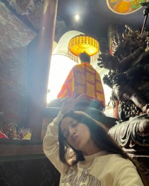 Snower Sania Vasudev Instagram - 🩵🎖️❄️Tauras bull slaying in Bhutan alone . 
Magical moments of my trip to the land of happiness & peace .
.
.
.
🌟My desire to meditate during wesak budh Purnima in 🇧🇹 was fulfilled on 25.5.2024 . My Kashmiri bday always falls on wesak Buddha Purnima and this was a long time wish and I can’t thank universe for this epic surprise moment . 
🤟🏻grateful!!! REBIRTH 👸

🌟My good fortune to have finally met @masterco_org in physical realm after following his sessions for eons I feel 🙏. 
Truly an honour & a fangirl moment of this lifetime . 👑😍
A True King of hearts & a real Super 🌟for sure , love ur spirit , humility & that beautiful big heart ♥️master co. 
We are blessed🧚🏻‍♀️to have a divine channel ( Light instrument ) like you in this era and timeline . 

Thank you for empowering, elevating & blessing us with your presence & power .
 LOVE ☯️☮️🕉️🙌🏻 SYNERGY through the roof !!!!

🩵In love with there culture , Consciousness , people and over all vatavaran🌈 💋🏔️🍀✅. 
.
A journey I will always cherish 🧘‍♀️even though I faced some really challenging circumstances 🥺which of-course is a part of any adventure  and always leads to ascension 🌥️& expansion . 
All is well 🧳 I am guided , blessed ,protected on every level and dimension. 
🦄 love you BHUTAN u TrueBEAUTY🪬
Shanti and happiness forever upon u🙌🏻❄️