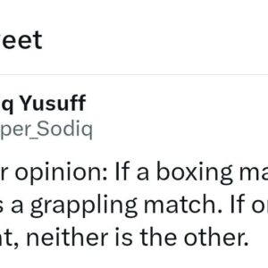 Sodiq Yusuff Instagram - How do you feel about bjj guys saying they have a fight coming. My opinion has changed recently. (May change again 😂  i consider that a positive trait)