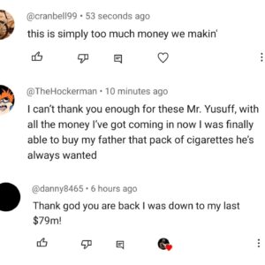 Sodiq Yusuff Instagram - Who else is consistently making the people money at this rate💰💰💰

You don't wanna catch the opportunity to change your life forever. 💰💰💰

With our updated algorithms, life changing money is almost never guaranteed 💰💰💰

For the first time ever we are offering our algorithm for a discount. Watch today, and we will waive the $260,534,000.00 signing fee. 💰💰💰

Click the link in my story if you are ready for a change. We only have unlimited spots left💰💰💰
