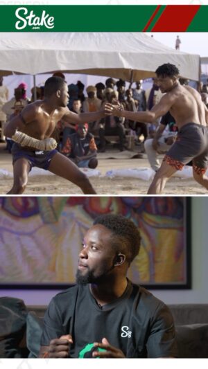 Sodiq Yusuff Instagram - @supersodiq, the UFC sensation, reacts live to the explosive clash between Auta Danbunza and Yellow Dansuru.

This Dambe showdown has it all – power, precision, and Sodiq’s unfiltered reactions!

#AWFC #AWFCxSODIQ #AfricanWarriorsfc
