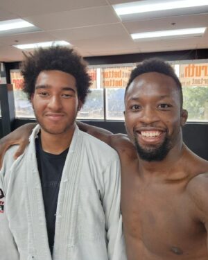 Sodiq Yusuff Instagram - One of the coolest things to me is when a kid I haven't seen a while comes back to the gym. With how monotonous the grind can be I often lose track of how long I've been in it. It always brings a smile to my face when I see these "kids" again. Especially one as cool as my lil guy San tintin 😂 @smoothtino_bjj