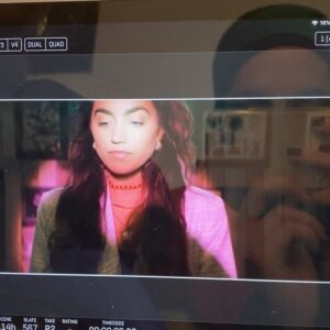 Sofia Barclay Instagram - *SOUND ON* one of the grt surprise joys of working on LadyParts was, it was the first time i’d ever worked in a mostly all-female team- behind the camera and on: The energy on set was INCREDIBLE💗💕 An abundance of support and positivity, with constant laughter. Case in point: the day i shot the Zarina glamour video- unbeknownst to me the girls on set that day took a video of it happening, complete with comedy commentary....so i could go home and show my mum 😂 the results are these videos. Enjoy. @azadi.mp3 @faith_omole @luciershorthouse love you girls to bits. You cannot help but adore these women: 
#nidamanzoor @anjvasan @sarahkameelaimpey @dianaolifirovadop @makeupclaire @pc_williams  #weareladyparts