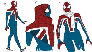 Sofia Barclay Instagram - MEGA proud of this one 🕸️❤️💙 @kristaferanka stunning character designs for Malala Windsor in @spiderversemovie - a character & story im honoured to play a small part in🪬✨🌙
🍿check out @shaheenathejourno brilliant article in @radiotimes about the beauty of celebrating different faiths and cultures in such a celebrated blockbuster. also…. i am LIVING for all the hijabi cosplaying👏🏽Makes me tear up each time💥💥💥
