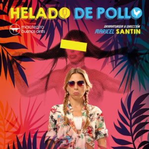 Sofía González Instagram - Helado de pollo 🍦🍗
MARTES y DOMINGOS de JUNIO en @microteatroba 💜 22.25, 22:55, 23:25 y 23:55 🎭

Cris tiene una heladería tradicional, pero su novio propone un gusto que revolucione la industria. Helado de pollo. La única condición: pedirle permiso a Moria.

Dramaturgia y dirección de @maricelsantin 
Actuamos con @jipagliere_ 

Todo es felicidad con este equipe tan hermoso y fenomenal 🌈

¡Les esperamos!

Ph @nacholunadei 
Diseño gráfico @san.fracca 

#microteatro #buenosaires #palermo #argentina #bar #teatro #actriz