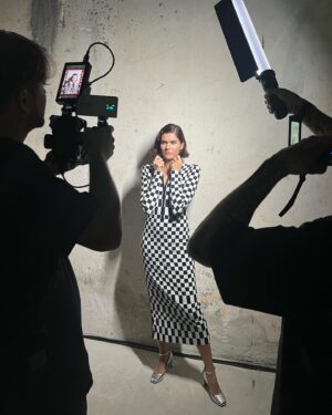 Sónia Balacó Instagram - A night in the life of a chess board. 

Jewelry @tousjewelry 
Full look @longchamp