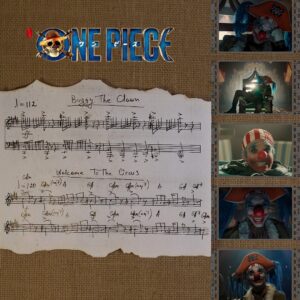 Sonya Belousova Instagram - About a year ago Giona & I started working on Buggy’s theme. This is how it began. Pencil, paper, and Buggy’s infectious laugh. About 6 hours of juggling ideas trying to find the perfect theme for the perfect villain. Organ? Yes, we need the organ. So over the top! Calliope? More calliope! Unhinged strings and ominous brass? Not even a question. Mellotron? Can’t resist. Chop-chop choir? Brilliant! Make it louder! And finally, BOOM! Or more like CHOP CHOP!! 🤡🏴‍☠️

The official @onepiecenetflix soundtrack by Sonya Belousova & Giona Ostinelli is available everywhere. Link in bio: https://netflixmusic.ffm.to/onepiece
#onepiece #onepieceliveaction #onepiecenetflix