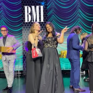 Sonya Belousova Instagram - My most favorite event of the year. Thank you @bmi for all the love! Feeling lucky and grateful for another BMI Award, this time for #TheThingAboutPam. This is such an honor. And what an incredible night! Thank you to the absolute legend and our brilliant showrunner @jennybgoode for bringing Giona & I on this adventure, love you to the moon and back!! And thank you BMI and @reema.iqbal for your continued support and for being amazing! ❤️🎶❤️